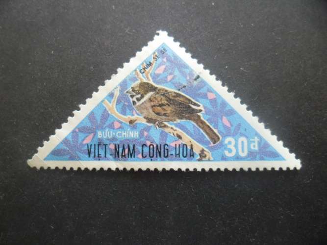 VIET NAM SUD N°371 oiseau oblitéré cote 2€