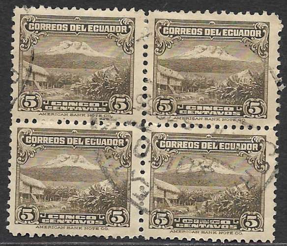 Equateur 1934-35 Y&T 306 oblitéré - Mont Chimborazo 
