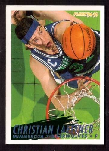 Basket NBA Fleer 94-95 Minnesota Timberwolves n° 137 Christian Laettner . F