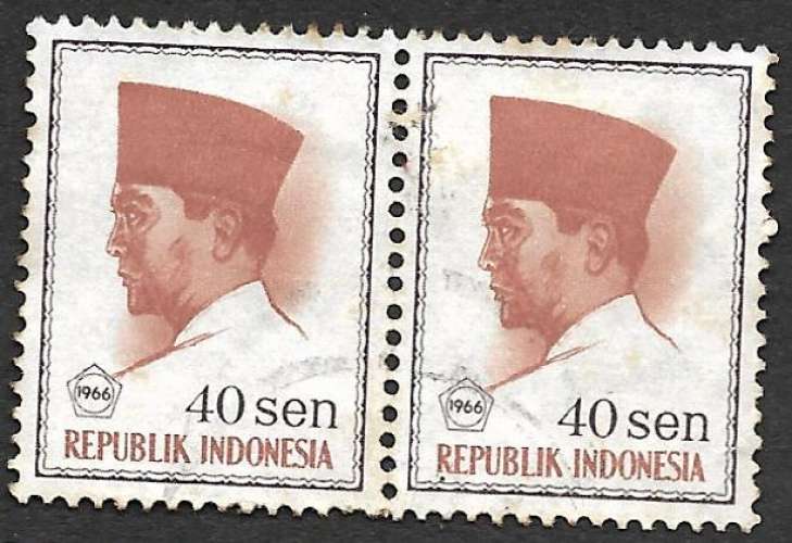 Indonésie 1966-67 Y&T 462 oblitéré - Président Sukarno