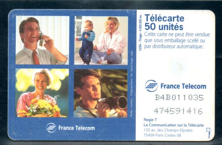 France F527 Voeux France Telecom  50U-GEM1 1994