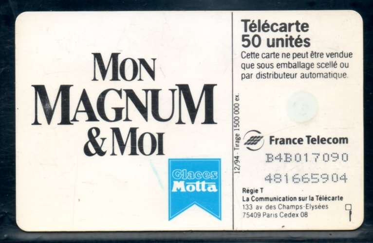 France F529 MAGNUM Glaces 50U-GEM1 1994