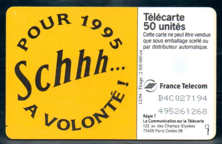 France F533 SCHWEPPES 50U-GEM 1994