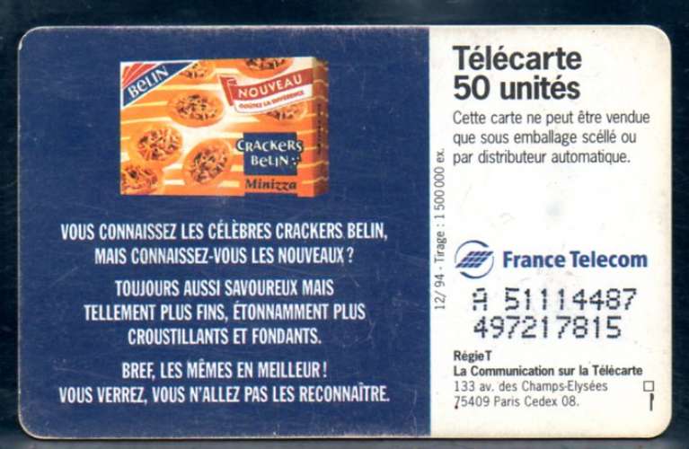France F536A Crackers Belin 50U-SO5 1994           