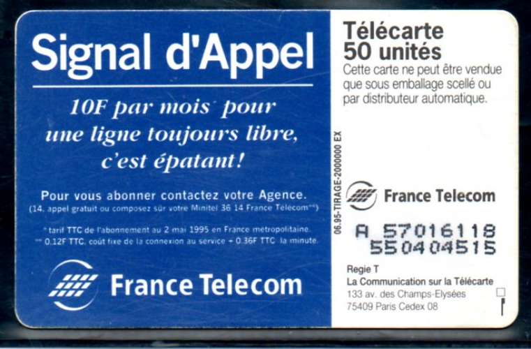 France F562 Signal d'appel c'est épatant 50U-SO3 1995