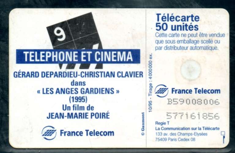 France F595A Clavier Depardieu Cinéma 50U-GEM1B 1995 V970