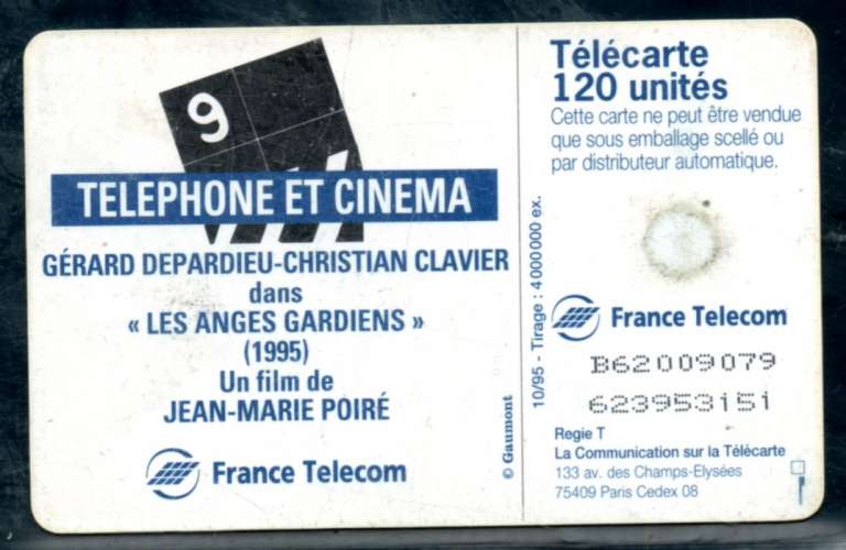 France F596 Clavier Depardieu Cinéma  120U-GEM1A 1995