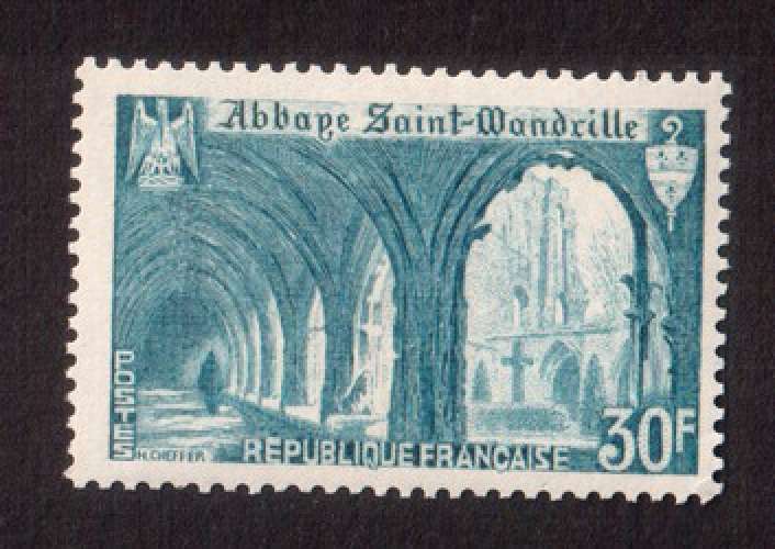 France 1951 Y&T 888 * abbaye de St- Wandrille
