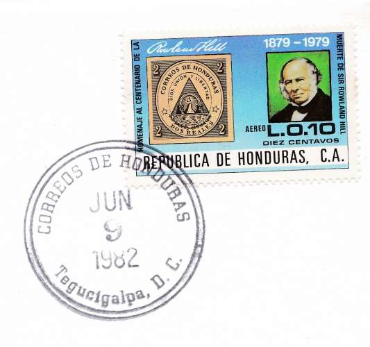 Honduras ...1982 oblitéré sur fragment