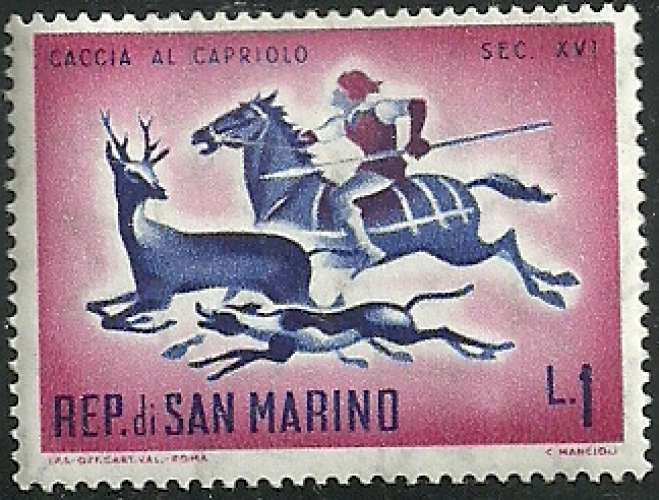 Saint Marin - San Marino 1961 - Chasse à courre - 510 neuf **