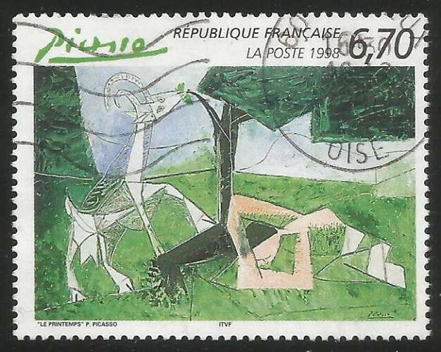 France - 1998 - Y&T n° 3162 - Obl. - Le Printemps - Pablo Picasso (1881-1973) - Série artistique