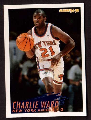 Basket NBA Fleer 94-95 New York Knicks  n° 161 Charlie Ward . G