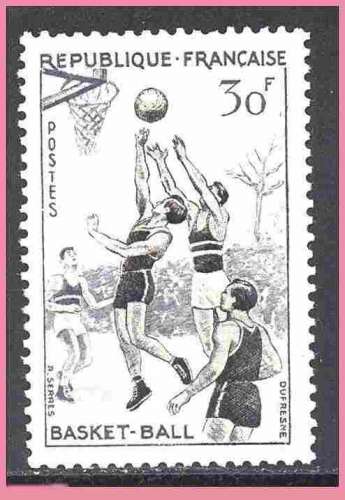 France neuf Yvert N°1072  Basket-ball 1956