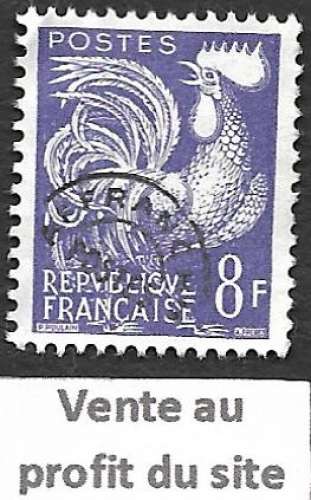 France Préobl 1953-59 Y&T N° 123 sans gomme - Coq gaulois 