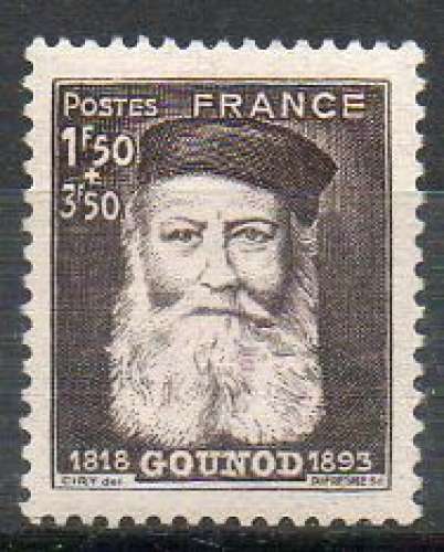 France neuf Yvert N°601 Charles GOUNOD 1944