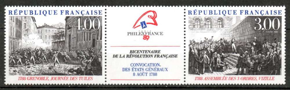 France neuf Yvert N°2538A Bicentenaire révolution 1988