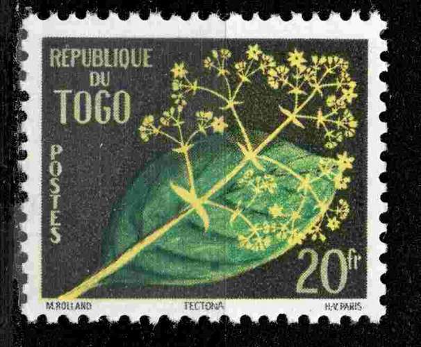 Togo Yvert N°277 Neuf 1959 Fleur TECTONA