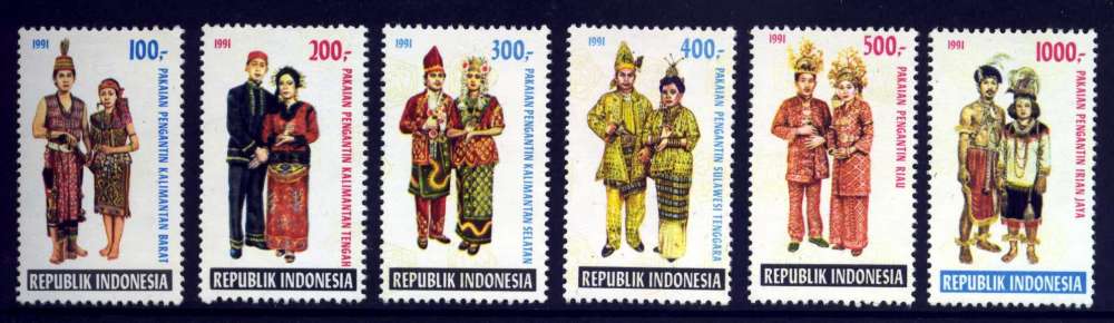 INDONESIE 1991 Y&T 1254 à 1259 **