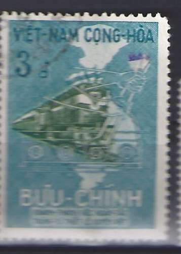 VIetnam 1968 YT 344 Obl Chemin de fer Trans vietnamien