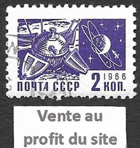 Russie 1966-69 Y&T 3161 oblitéré - Lunik et Spoutnik 