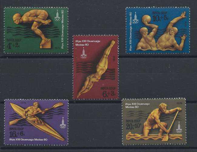 Russie N°4466/70** (MNH) 1978 - Préolympiques Moscou 1980