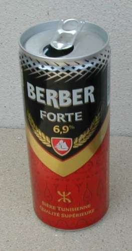 Cannette vide Empty Can Berber Forte Bière Tunisienne Qualité Supérieure 24 cl