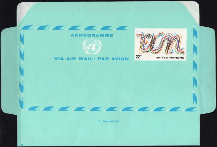 Administration des Nations Unies - Aérogramme