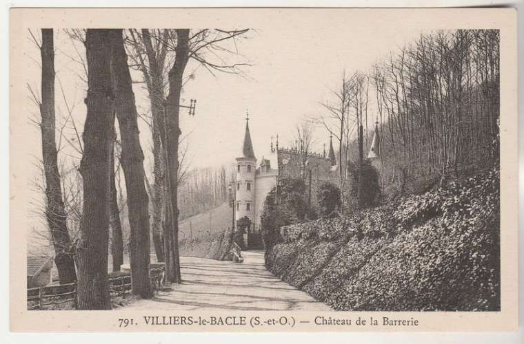 cpsm 91 Villiers-le-Bâcle Château de la Barrerie