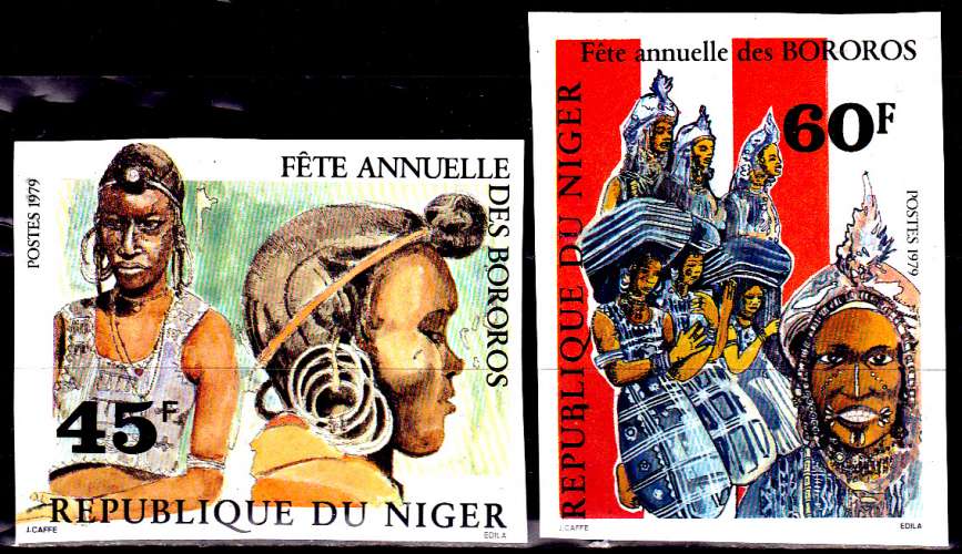 Niger 482 / 83 Fête annuelles des Bororos en Non dentelés