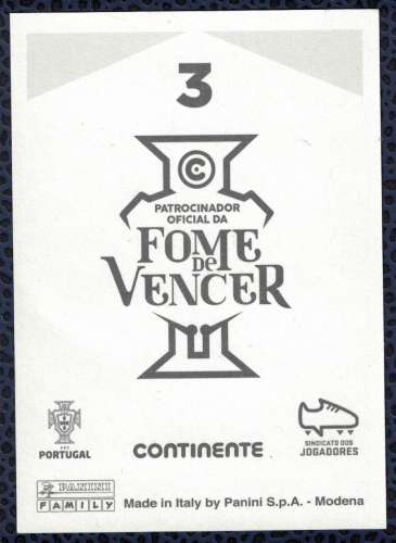 Portugal Panini Football Fome de Vencer N° 3