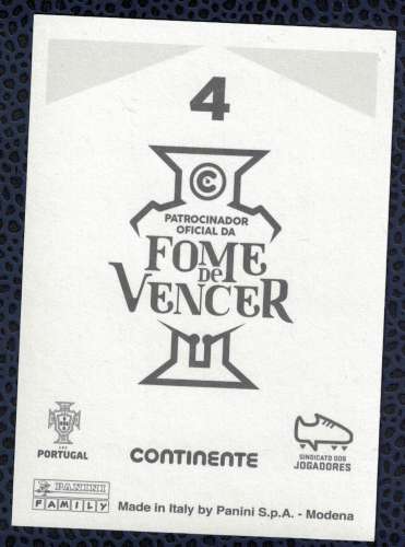 Portugal Panini Football Fome de Vencer N° 4