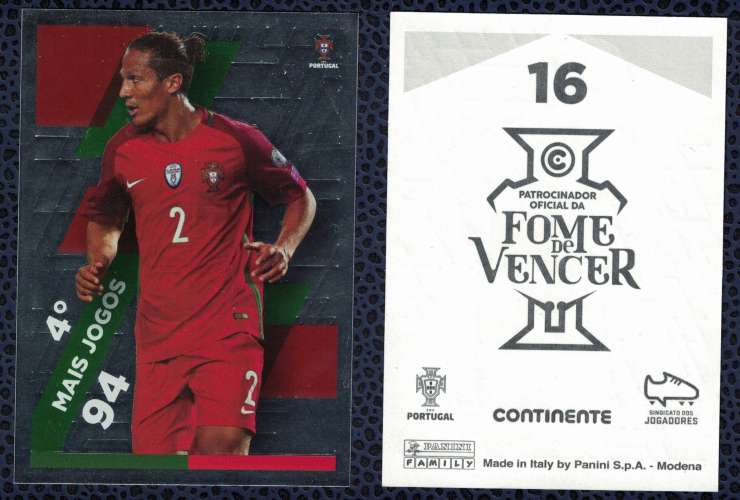 Portugal Panini Football Fome de Vencer Bruno Alves N° 16