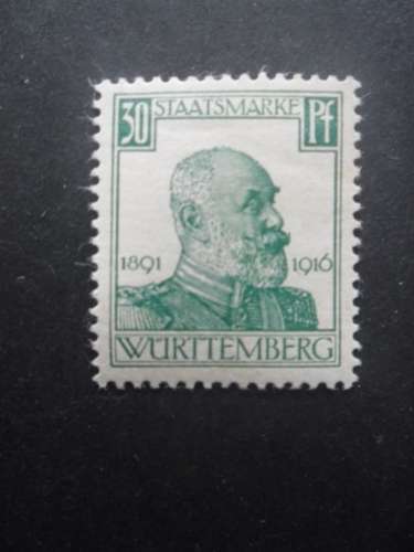 WURTEMBERG service N°84 Guillaume II neuf * cote 3,50€