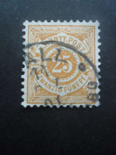 WURTEMBERG N°60 oblitéré cote 1,50€