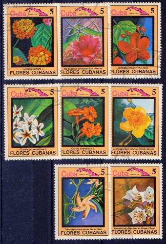 Au profit du site - Cuba 1983 Flore de Cuba (série oblitérée partielle)