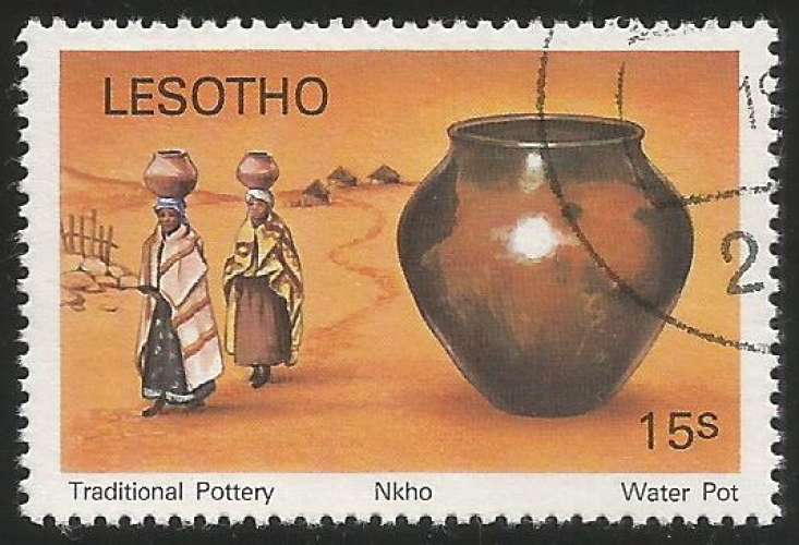 Lesotho - 1980 - Y&T n° 403 - Obli. - Nikho - Pot à eau - Poteries traditionnelles - Artisanat
