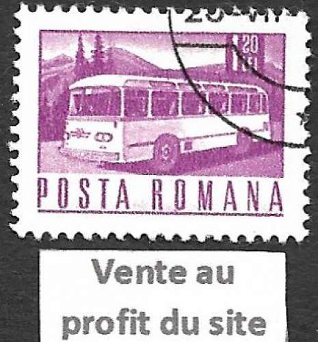 Roumanie 1967-68 Y&T 2354 oblitéré - Autocars