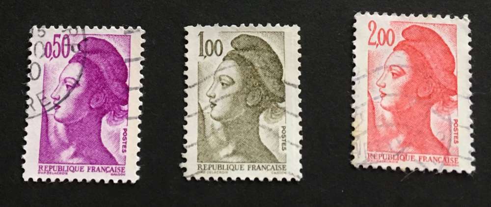  France 1982 YT 2184, 2185 et 2190