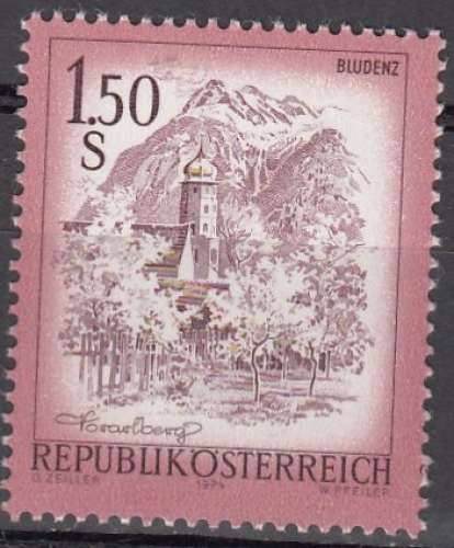 Österreich 1974 Michel 1439 Neuf ** Cote (2009) 0.50 Euro Tourisme Bludenz Voralberg