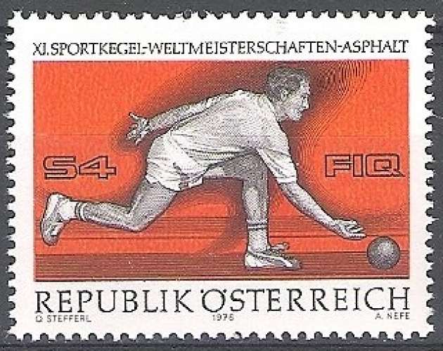 Österreich 1976 Michel 1513 Neuf ** Cote (2009) 0.80 Euro Championnat du monde quilles classic