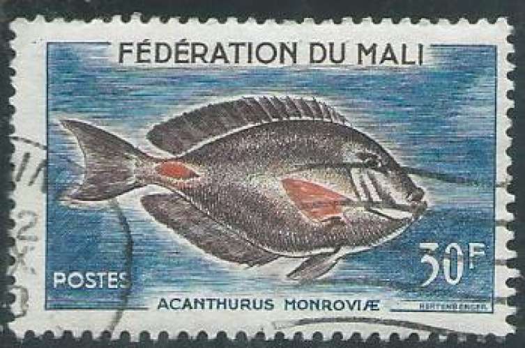 Mali - Y&T 0007 (o) - Poissons -