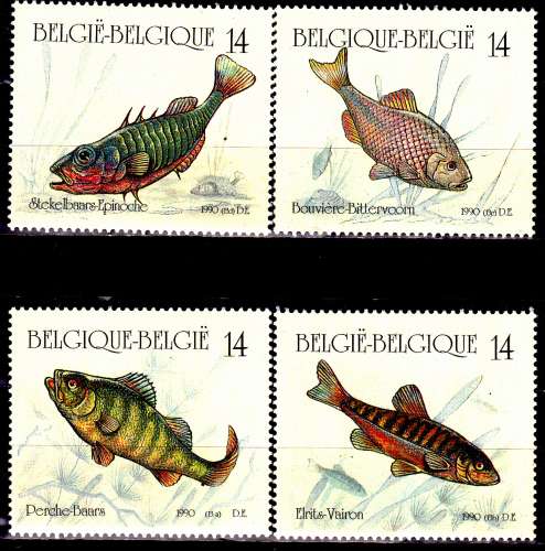 Belgique 2383 / 86 Poissons d´eau douce