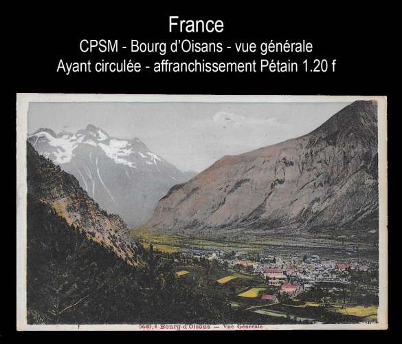 CPSM - Bourg d'Oisans - Vue générale - carte ayant circulée