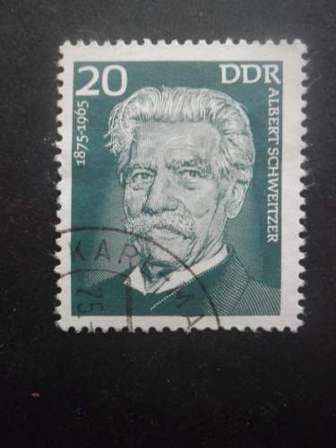 DDR N°1708 Albert Schweitzer oblitéré 