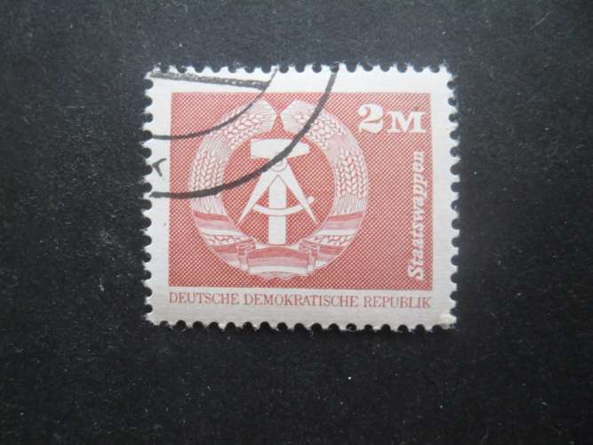 DDR N°2203 blason de la RDA oblitéré cote 1,30€