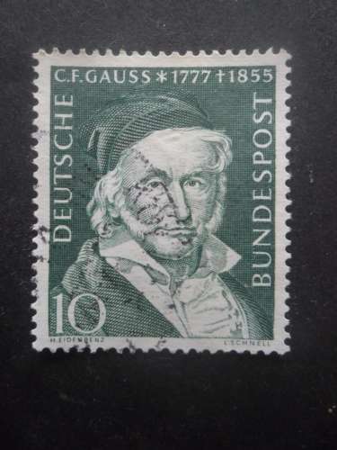 RFA N°80 Carl Friedrich Gauss oblitéré cote 1€ 