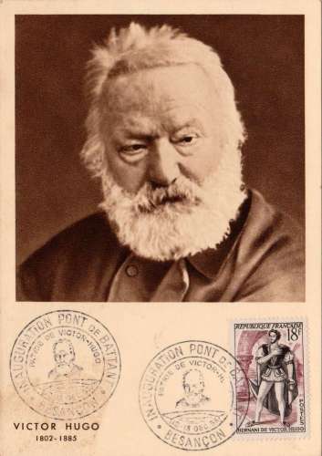 France 1953 Besançon Inauguration du Pont de Battant - Patrie de Victor Hugo (souvenir philatélique)