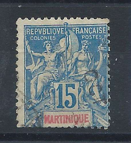 Martinique  N°36 Obl (FU) 1892