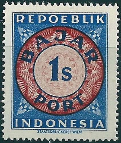 Indonésie - Taxe - 1948 - Mi T01** - MNH - ( émission de Vienne )