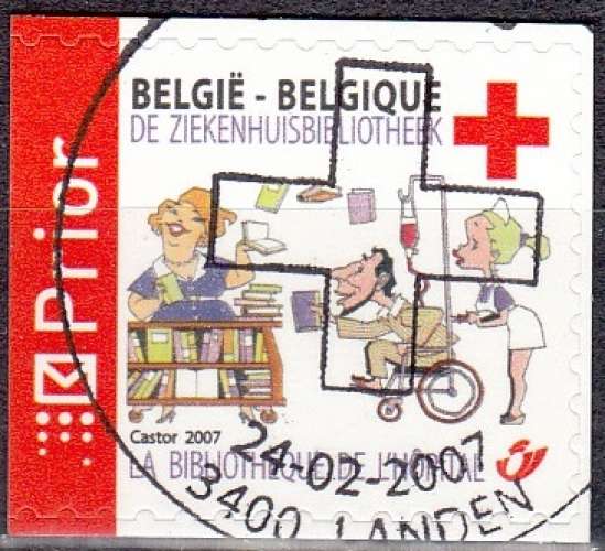 Belgique 2007 COB 3622 O Cote (2016) 0.50 Euro Croix-Rouge Bibliothèque dans l'hôpital Cachet rond